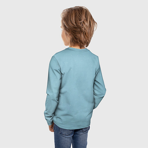 Детский лонгслив Медвежонок под новогодней елкой / 3D-принт – фото 4