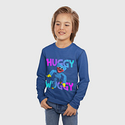Лонгслив детский Huggy Wuggy: Зубастый монстр, цвет: 3D-принт — фото 2