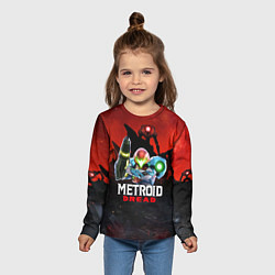 Лонгслив детский Metroid Dread Самус Аран, цвет: 3D-принт — фото 2
