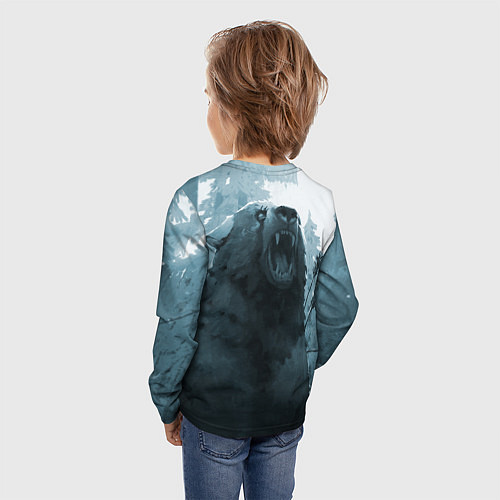 Детский лонгслив The Long Dark медведь / 3D-принт – фото 4