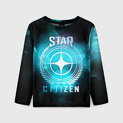 Лонгслив детский Star Citizen spaceship, цвет: 3D-принт
