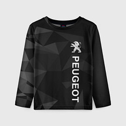 Лонгслив детский Peugeot, Пежо геометрия, цвет: 3D-принт