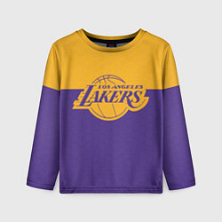 Лонгслив детский LAKERS LINE HEXAGON SPORT, цвет: 3D-принт