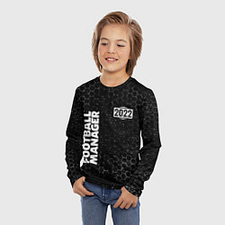 Лонгслив детский ФУТБОЛ МЕНЕДЖЕР Соты, цвет: 3D-принт — фото 2