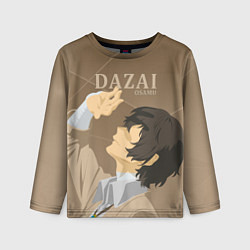 Лонгслив детский Дазай Осаму Dazai Osamu, bungou stray dogs образ, цвет: 3D-принт