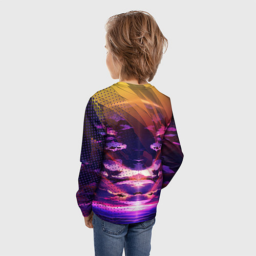 Детский лонгслив Страж в маске / 3D-принт – фото 4