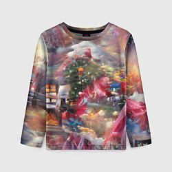 Детский лонгслив Ностальгия Рождества