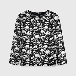 Детский лонгслив Screaming skulls