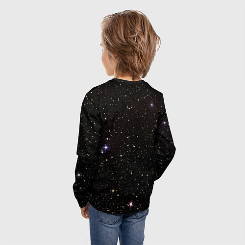 Детский лонгслив Ночное звездное небо / 3D-принт – фото 4