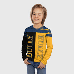Лонгслив детский Bully Вертикальное лого, цвет: 3D-принт — фото 2