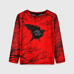 Лонгслив детский Dead by Daylight ворон, цвет: 3D-принт