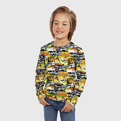Лонгслив детский Экстремальный Гоночный Спорт, цвет: 3D-принт — фото 2