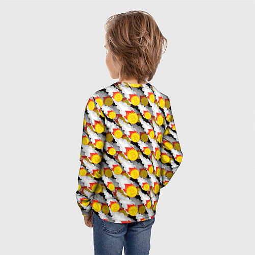 Детский лонгслив Падение Биткоина / 3D-принт – фото 4