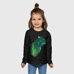 Лонгслив детский Дух Тигра Неоновый Тигр, цвет: 3D-принт — фото 2