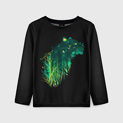 Детский лонгслив Дух Тигра Неоновый Тигр