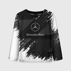 Лонгслив детский Mercedes-Benz - Темный, цвет: 3D-принт