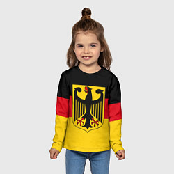 Лонгслив детский Германия - Germany, цвет: 3D-принт — фото 2