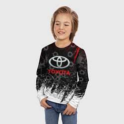 Лонгслив детский Toyota следы от пуль, цвет: 3D-принт — фото 2