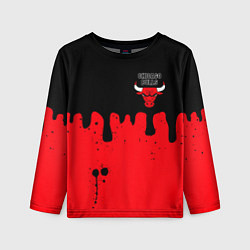 Детский лонгслив Chicago Bulls Чикаго Буллз Логотип