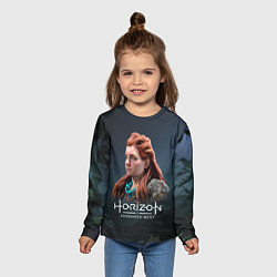 Лонгслив детский Элой Aloy Horizon Forbidden West, цвет: 3D-принт — фото 2