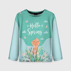 Детский лонгслив Hello spring