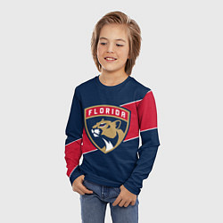 Лонгслив детский Florida Panthers , Флорида Пантерз, цвет: 3D-принт — фото 2
