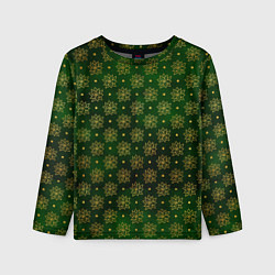 Лонгслив детский Gold & Green, цвет: 3D-принт