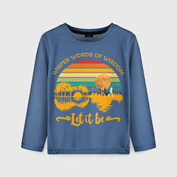 Лонгслив детский Let it be The Beatles 3D, цвет: 3D-принт