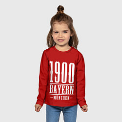 Лонгслив детский Бавария Bayern Munchen, цвет: 3D-принт — фото 2