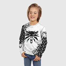 Лонгслив детский THE WITCHER ГЛИТЧ ЛОГО, цвет: 3D-принт — фото 2