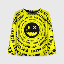 Детский лонгслив Счастливый Смайлик Yellow Dope Street Market