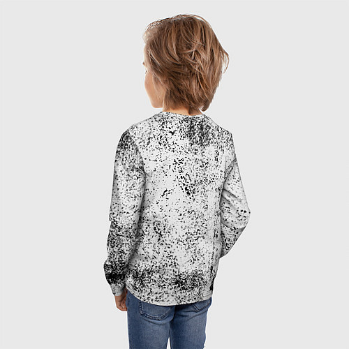 Детский лонгслив Daft Punk B&W / 3D-принт – фото 4