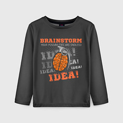 Лонгслив детский Мозговой Штурм Brainstorm, цвет: 3D-принт