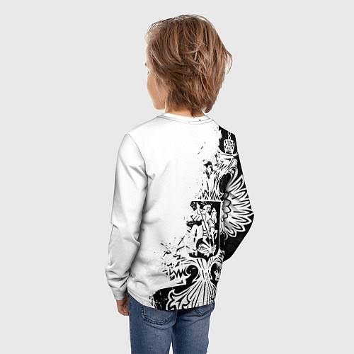 Детский лонгслив ИВАН ГЕРБ / 3D-принт – фото 4