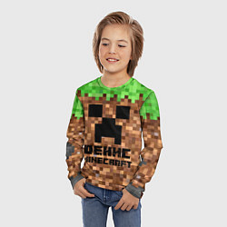Лонгслив детский ДЕНИС MINECRAFT, цвет: 3D-принт — фото 2
