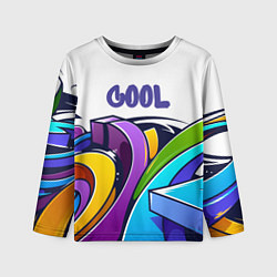 Лонгслив детский Уличное граффити!, цвет: 3D-принт