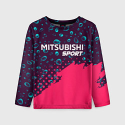 Лонгслив детский MITSUBISHI Sport Краски, цвет: 3D-принт
