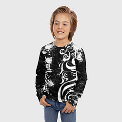 Лонгслив детский ТОКИЙСКИЕ МСТИТЕЛИ - БРЫЗГИ КРАСКИ, цвет: 3D-принт — фото 2