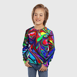 Лонгслив детский Vanguard color pattern Expression, цвет: 3D-принт — фото 2