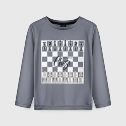 Лонгслив детский Lets play chess, цвет: 3D-принт