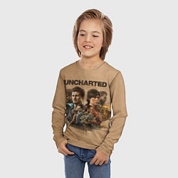 Лонгслив детский Uncharted Анчартед, цвет: 3D-принт — фото 2