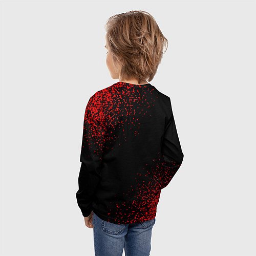 Детский лонгслив Eat Sleep Free Fire Repeat Арт / 3D-принт – фото 4