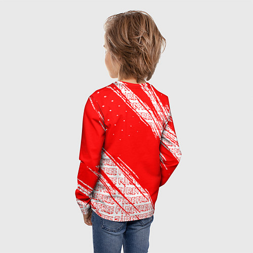 Детский лонгслив Free Fire Фри Фаер Паттерн / 3D-принт – фото 4