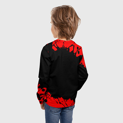 Детский лонгслив Eat Sleep Forza Horizon Repeat Краска / 3D-принт – фото 4