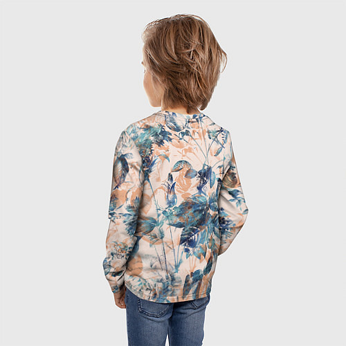 Детский лонгслив Цветы Воздушный Букет / 3D-принт – фото 4