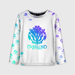 Лонгслив детский Overlord неоновый логотип, цвет: 3D-принт