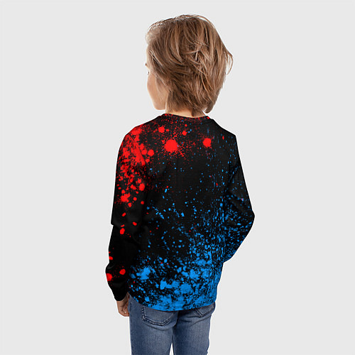 Детский лонгслив RUSSIA - ГЕРБ Я Русский - Арт / 3D-принт – фото 4
