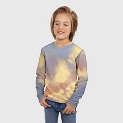 Лонгслив детский Облачное небо на закате, цвет: 3D-принт — фото 2
