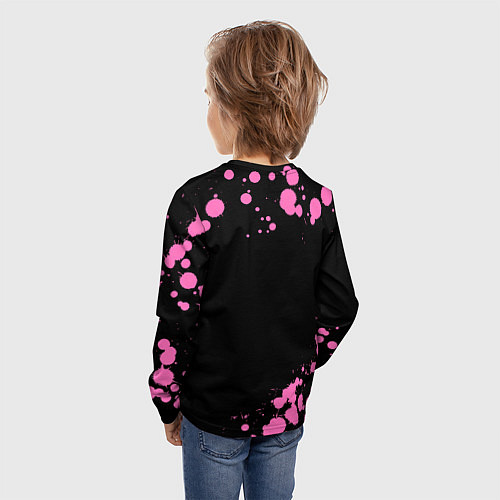 Детский лонгслив Маргарита КОШКА Брызги / 3D-принт – фото 4