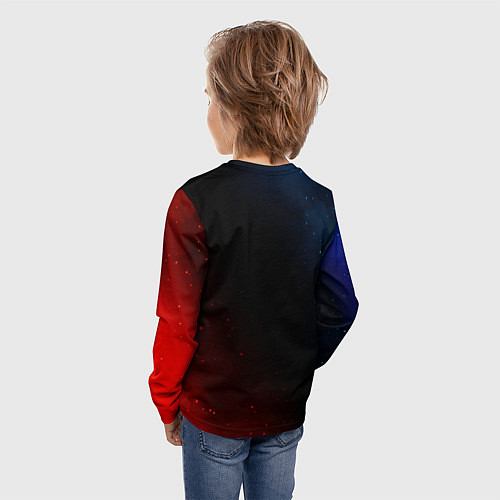 Детский лонгслив BMW BMW Звезды / 3D-принт – фото 4